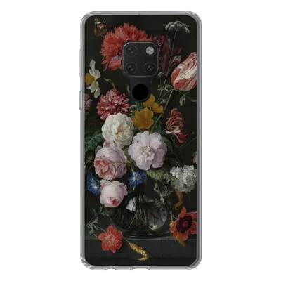 Produktbild von MuchoWow® Handyhülle Schutzhülle Hülle für Huawei P40 Lite Stilleben mit Blumen in einer Glasvase - Gemälde von Jan Davidsz. de Heem Silikon Softcase Handy Hülle - Handy