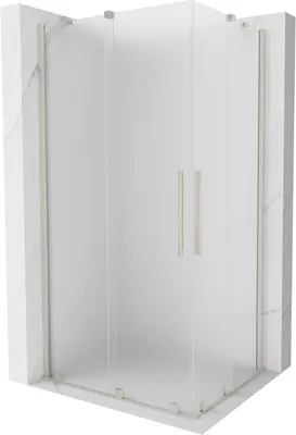 Produktbild von Mexen Velar Duo Schiebetür-Duschkabine 90x80 cm Frost Nickel