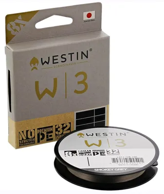 Produktbild von Westin W3 8-Braid Smokey Grey - 1500m geflochtene Angelschnur, Durchmesser/Tragkraft:0.128mm / 5kg