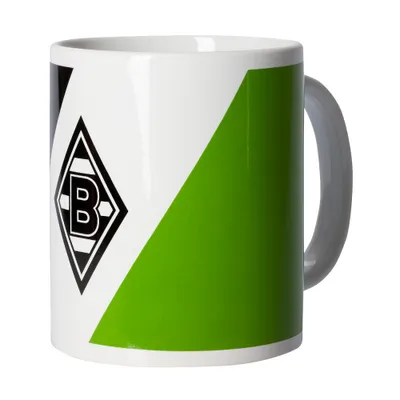 Produktbild von Borussia Mönchengladbach Tasse Becher Kaffeetasse SCHRÄGSTREIFEN 2021/2022