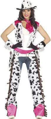 Productafbeelding van Rodeo-cowgirl kostuum voor dames, maat M - L, grootte: L