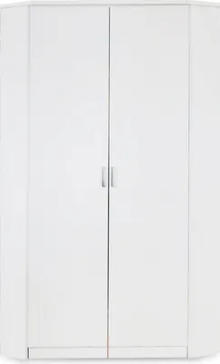 Produktbild von Eckkleiderschrank - Alpinweiß - 117 x 199 cm - 2 Türen - begehbar