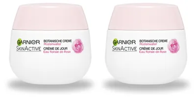 Productafbeelding van 2 x Garnier SkinActive Botanische Dagcrème met rozenwater voor droge en gevoelige huid, 50 ml - Voordeelverpakking - 2 stuks