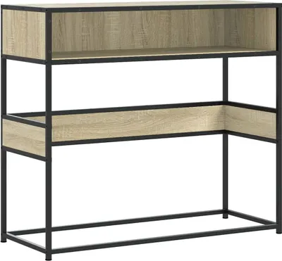 Zdjęcie produktu dla vidaXL Stolik konsola dąb sonoma 90x35x80 cm materiał drewnopochodny