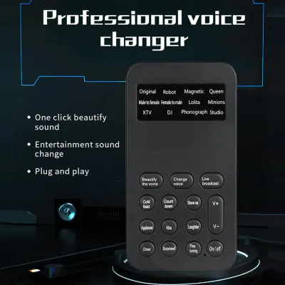Image de Mini-modificateur de voix, générateur d'effets sonores, carte audio, Plug & Play 8 pour le streaming en direct, le chat en ligne, le chant, les smartphones et les tablettes