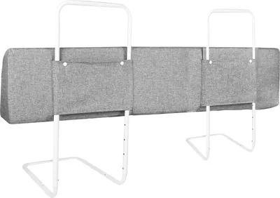 Produktbild von XMTECH Bettgitter 100 cm Bettschutzgitter Kinderbettgitter Babybettgitter Gitter Faltbar Kinderbett Fallschutz Höhenverstellbar 5-Loch Verstellbare Grau