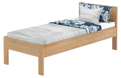 Produktbild von Massivholzbett 100 x 200 cm aus Buche – Zeitloses Design und höchste Stabilität, V-60.26-10ohne Zubehör