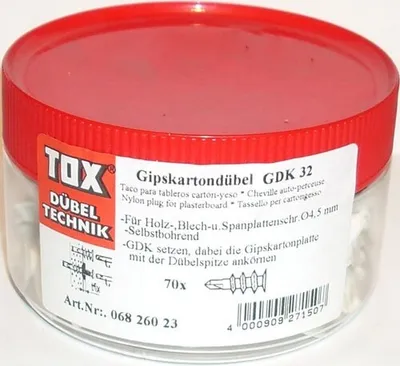 Produktbild von TOX  Gipskartondübel Spiral 32, 70 Stück, 06826023