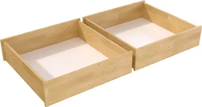 Immagine prodotto di Set di cassetti sotto letto in pino massiccio - Miele