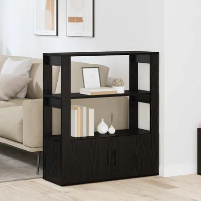 Produktbild von vidaXL Sideboard Schwarz Eichen-Optik 30 x 80 x 90 cm Holzwerkstoff