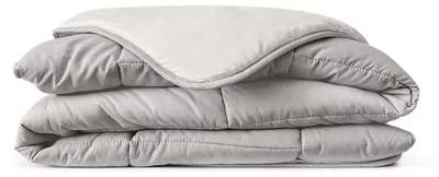 Produktbild von Eleganzzz Eazy Sommerbettdecke ohne Bezug – Grau – 200x200 – Mikrofaser – leicht & kühl