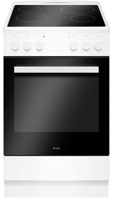 Produktbild von Amica SHC 903 031 W, Freistehender Herd, Weiß, Drehregler, Sensor, Weiß, Vorderseite, Emaille