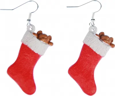 Produktbild von Weihnachtssocken Nikolaus Stiefel Nikolausstiefel Ohrringe Miniblings Weihnachten