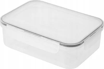 Produktbild von Rechteckiger Frischhaltebehälter aus Kunststoff, 1,5 l, transparent, luftdicht