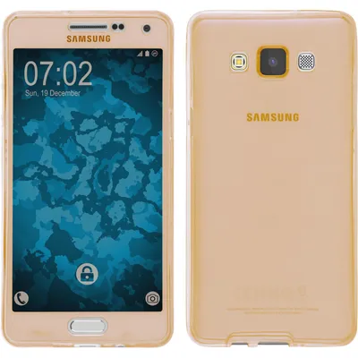 Produktbild von PhoneNatic Case kompatibel mit Samsung Galaxy A5 (A500) - gold Silikon Hülle 360° Fullbody Cover