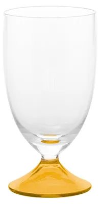 Produktbild von Zafferano Maestro Gläser-Set, 4er-Set mundgeblasene Wassergläser, Venezianische Linie, Bernstein, elegantes Design ohne Stiel für feine Tischkultur