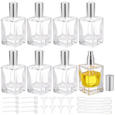 Obrázok produktu pre Sada 8 prázdnych sklenených fliaš na parfum, objem 30 ml, s aplikátormi