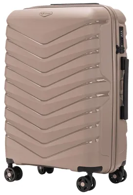 Obrázok produktu pre Stredne veľký kufor Wings PHOENIX 24" z polypropylénu v odtieni šampanského