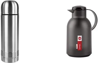 Obrázok produktu pre Termoska, 1,5 litra, priehľadná, z nehrdzavejúcej ocele, rýchlozávit, udrží teplo 12 hodín, chlad 24 hodín