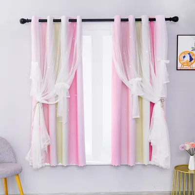 Produktbild von Vorhang Kinderzimmer Gardinen Küchengardinen Thermovorhang gegen Kälte Blickdichte Gardinen mit Schlaufen Verdunklungsvorhänge H 213 x B 132 cm