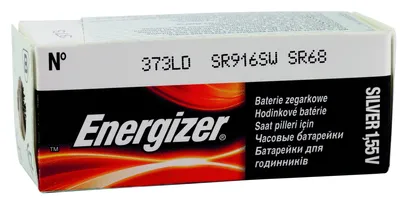 Produktbild von Energizer Uhrenbatterie 373 SR916SW / SR68 1,55V E301538303 Silberoxid Uhrenknopfzelle in 1er-Miniblister E301538303
