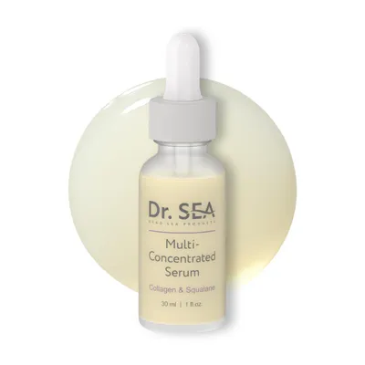 Produktbild von DR. SEA Multikonzentriertes Anti-Aging Serum - Kollagen, Squalan und Niacinamid, Hyaluron, Alle Hauttypen, 30 ml