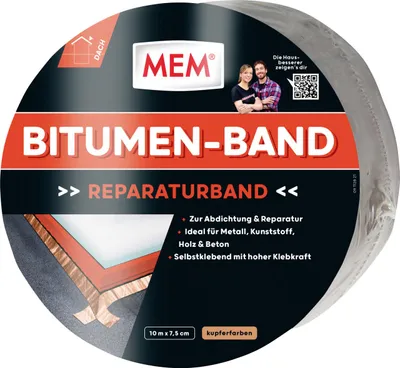 Produktbild von MEM Bitumen-Band 10 m x 7,5 cm kupfer