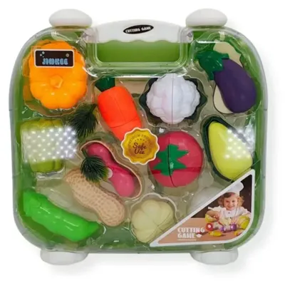 Productafbeelding van Groente- en fruitset om te snijden, 17-delig - Jinkee 3+