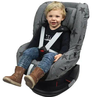 Immagine prodotto di Coprisedile auto gruppo 0+ - Cotone - Grigio - Universale con velcro