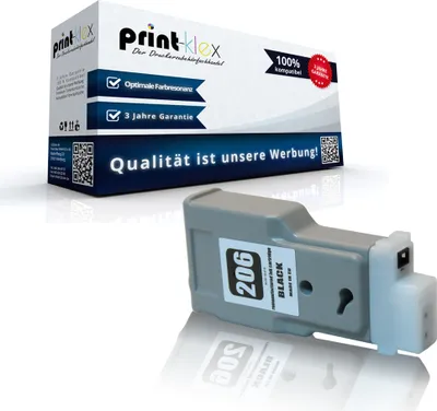 Produktbild von Kompatible Tintenpatrone für Canon imagePROGRAF IPF 6400 Series imagePROGRAF IPF 6450 5303B001 PFI206BK Black Schwarz - Office Pro Serie