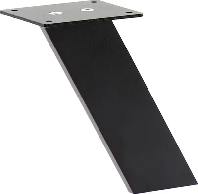 Produktbild von Barkonsole Korfu schräg, (Thekenstütze) H 170 mm (Thekenfuß) Aluminium schwarz