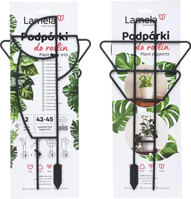 Productafbeelding van Plantensteunen in geometrische vormen, set van 2 stuks: 42 cm en 43 cm