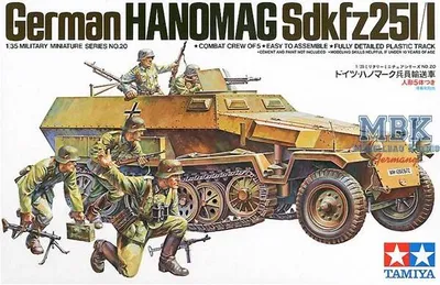 Image de Tamiya 1:35 WWII Sdkfz.251/1 Halbkettenfahrzeug Hanomag