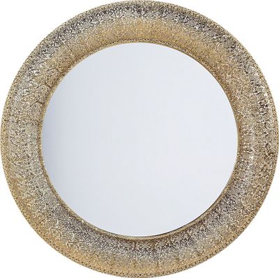 BELIANI Wandspiegel Gold Kunststoff ø 80 cm mit eleganter Ausstrahlung Rund Vintage