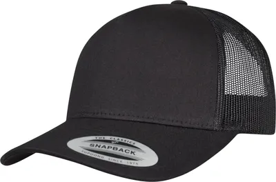 Produktbild von FLEXFIT 6506 | 5-Panel Retro Trucker Cap, Obermaterial aus Baumwoll-Twill - Farbe: Black - Größe: One Size
