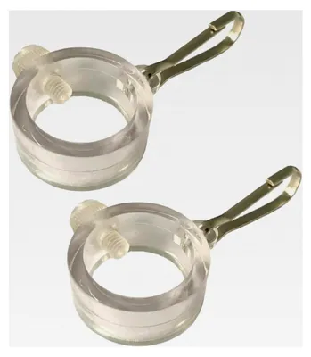 Produktbild von 1 Paar Befestigungsringe für Fahnenmasten, verstellbarer Ringclip für Stangen mit 1,9 cm - 2,5 cm Durchmesser