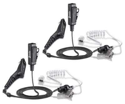 Image de Surveillance discrète, microphone à conduction aérienne, talkie-walkie, casque avec bouton-poussoir (PTT)