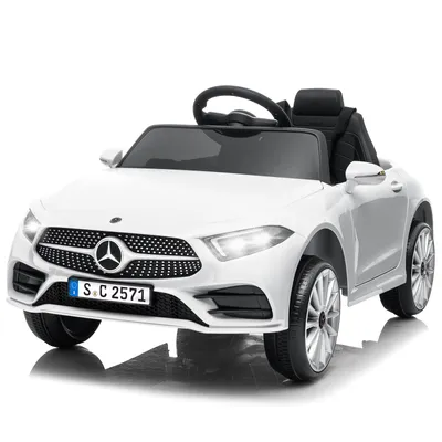 Produktbild von FCH Elektroauto Kinderauto Mercedes-Benz CLS 350, Kinder-Elektroauto mit 2,4G Fernbedienung ,12V,2x25W Motoren,Weiss