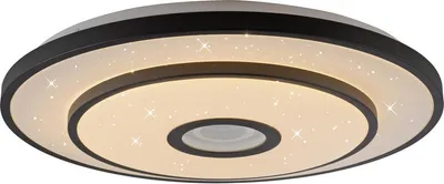 Image de JUST LIGHT TURANUS Plafonnier LED blanc chaud 23 W noir 15456-18