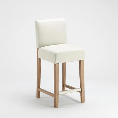 Produktbild von Holzbar und Küchenhocker aus 63cm Höhe Design Comfort L - Shabby Weiß