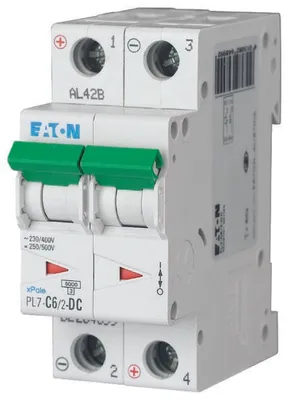 Image de Disjoncteur de surintensité 10kA DC PL7-C6/2-DC