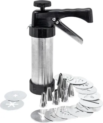 Obrázek produktu pro Jumada's - cukrářská stříkačka - lis na sušenky - 8 trysek a 13 šablon
