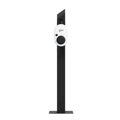 Produktbild von Wallbox Standfuß go-e Charger Gemini ohne Kabelhalter - Edelstahl schwarz (RAL 9005)