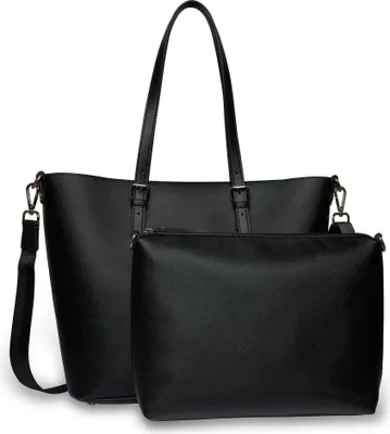 Produktbild von bugatti Schultertasche Ella Shopper Black Saffiano schwarz