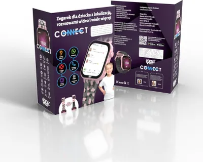 Produktbild von Smartwatch dla dziecka KiDiZ Connect różowy