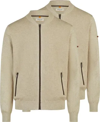 Produktbild von Redmond 2er Pack Basic Strickjacke Klassische Passform mit Reißverschluss, Natürliches Material, Vielseitig kombinierbar für jeden Tag