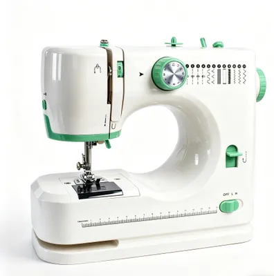 Produktbild von Kompakte Multifunktions-Nähmaschine – 12 Stichmuster, 2 Geschwindigkeiten, Doppelgewinde & LED-Licht – Ideal für Anfänger, Profis & DIY-Projekte