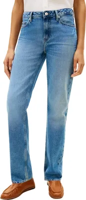 Productafbeelding van Tommy Hilfiger damesbroek DNM Finn Classic Straight, modelnummer WW0WW48569, denim, maat 25W / 34L