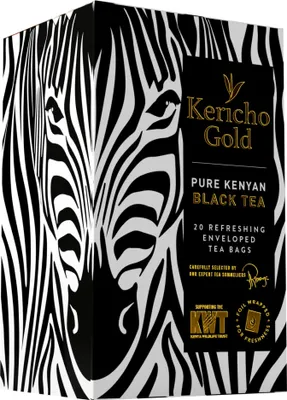 Produktbild von Kericho Gold - Zebra Schwarzer Tee 20 Beutel von Kericho Gold