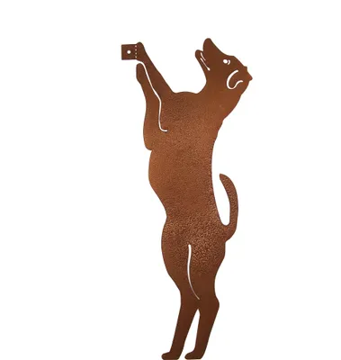 Produktbild von UNUS® Baumstecker Hund zum Anschrauben in Rostoptik originelle Gartendekoration